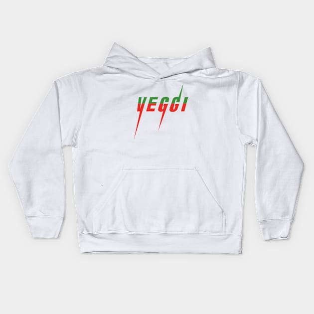 VEGGI (Gucci Blade Parody Vegan) Kids Hoodie by The Vegan Apparel